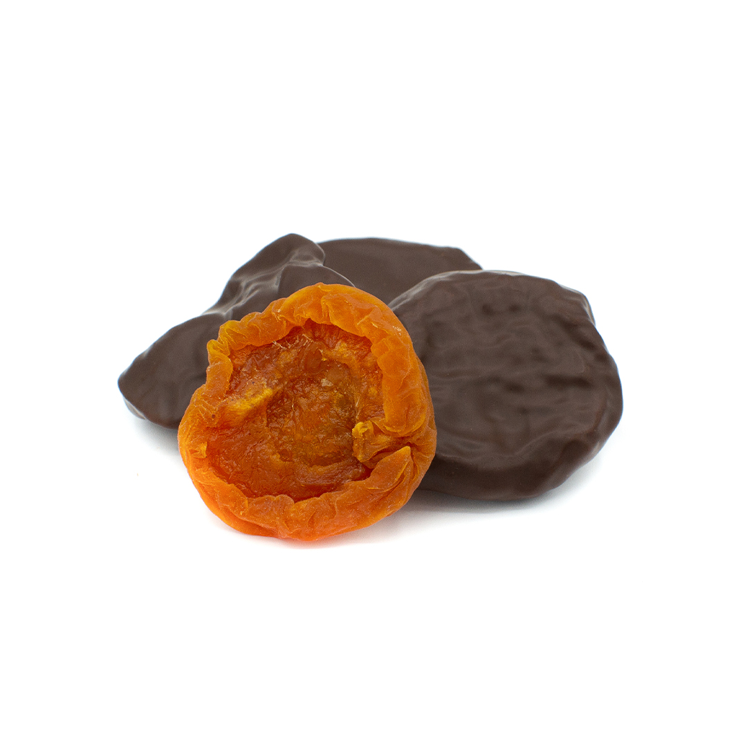 abricot confit enrobé de chocolat noir