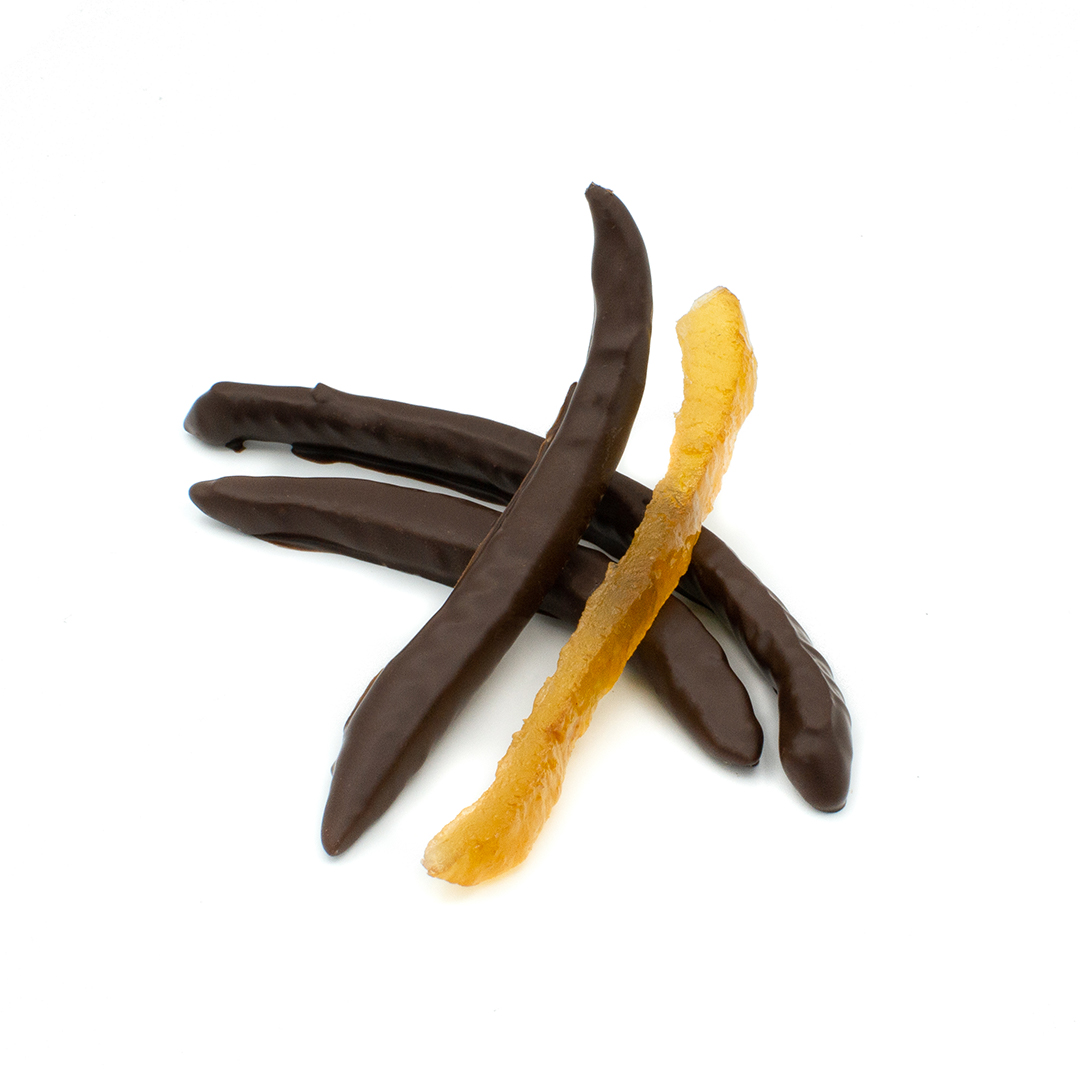 citron confit enrobé de chocolat noir
