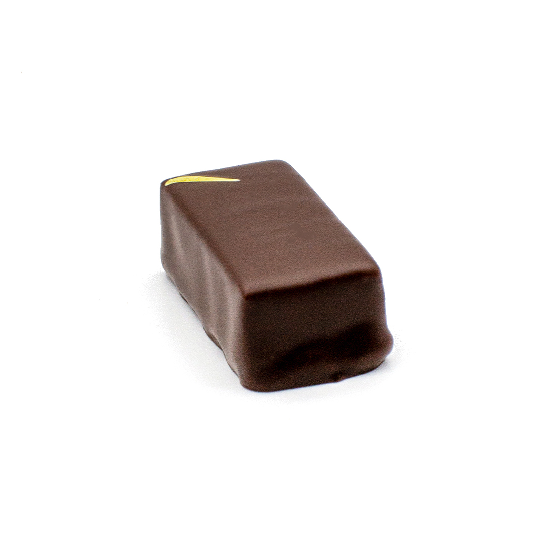 praline ganache banane rhubarbe, chocolat noir