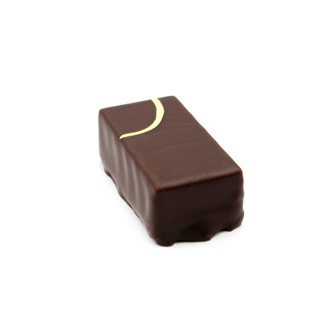 praline ganache au curry, chocolat noir